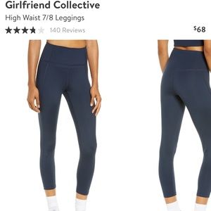 Girlfriend collective pocket leggings navy blue